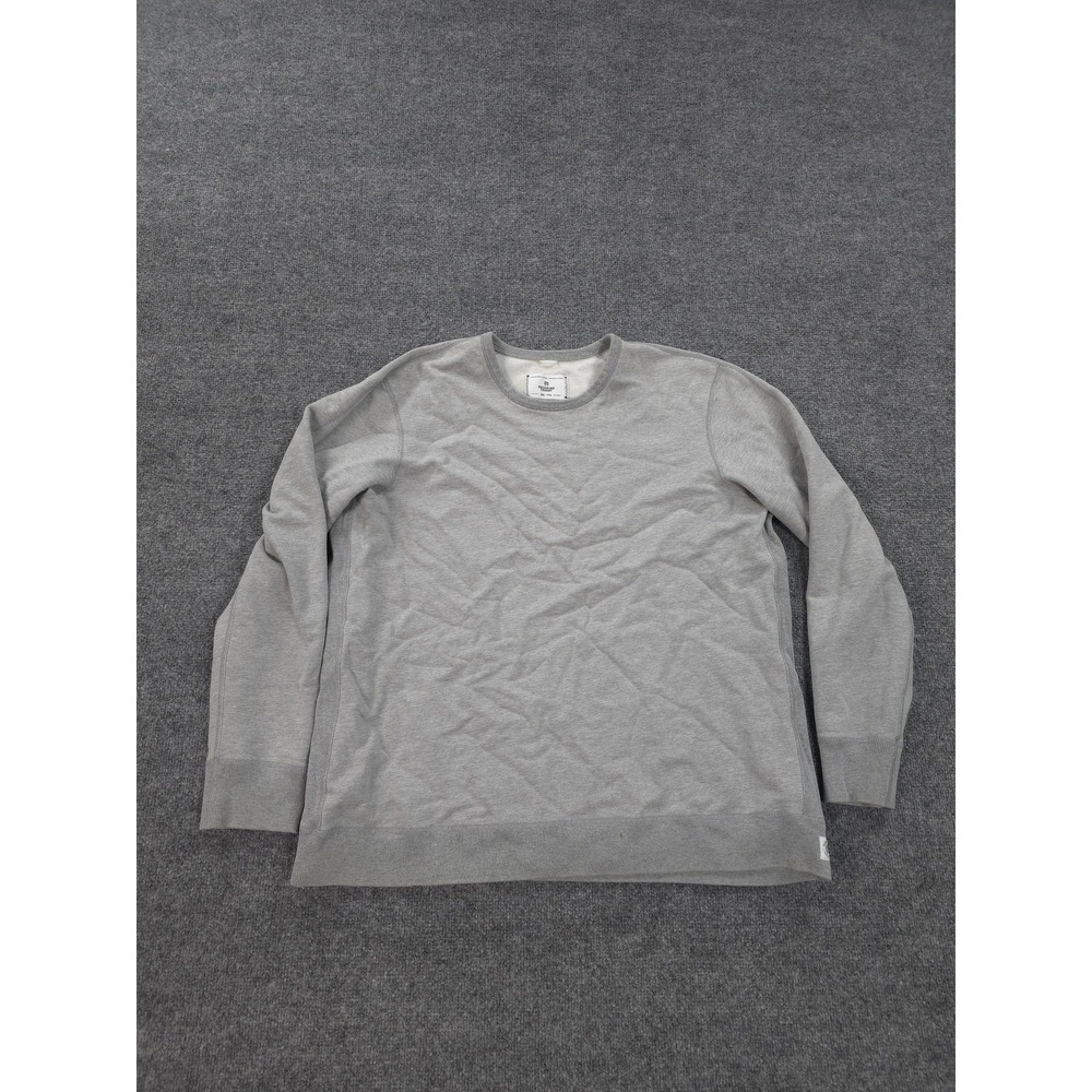 Reigning Champ Sweatshirt Mens 2XL Gray 100% Cotton Crewneck Athletic Pullover